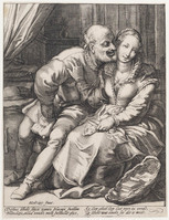 KG 02520
<br/>
Het ongelijke paar
<br/>
<em>Goltzius I, Jacob (1535 na-1609)</em>